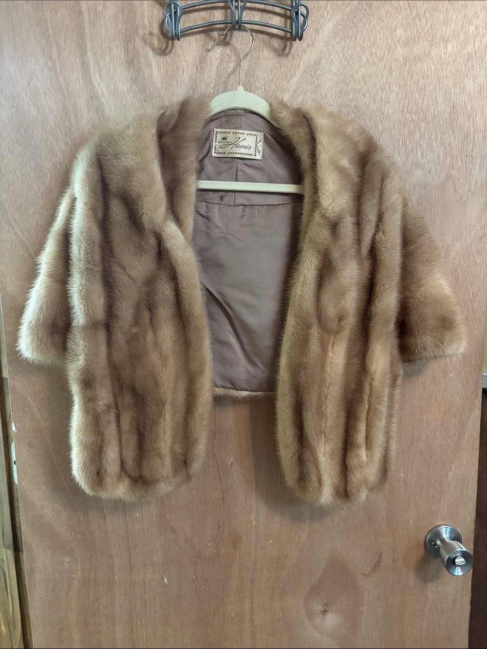 Vintage Short Brown Mink Capelet